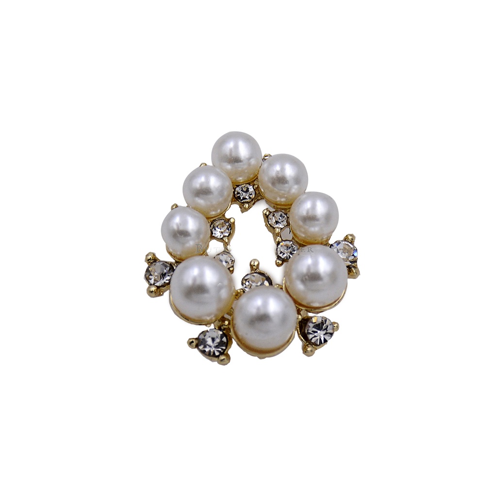 Drop Shape Pearl & Stone Hanging