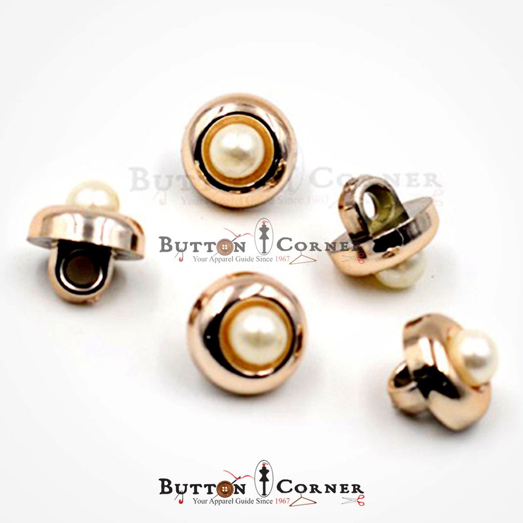 Thick Border Pearl Shank Button