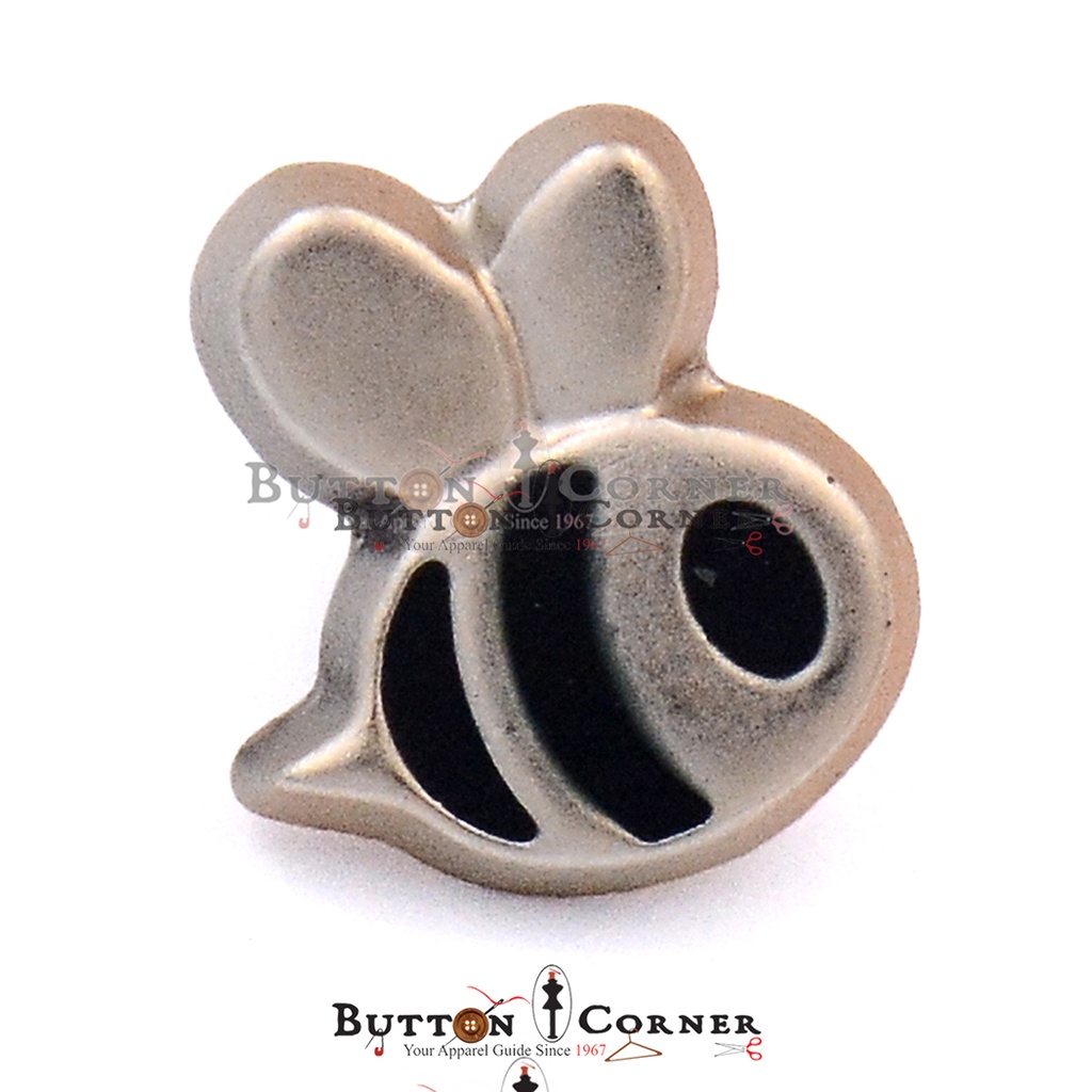 Gold Base Fish Shape Shank Button
