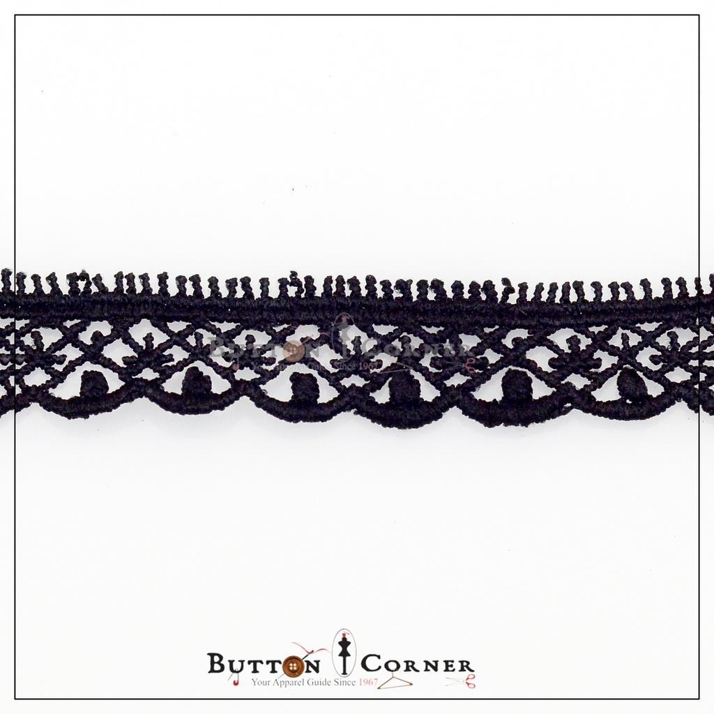 One Side Border Shuttle Lace