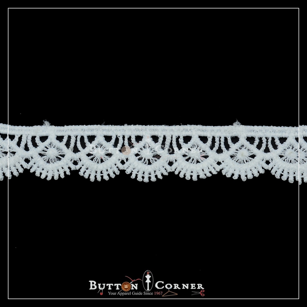 One Side Border Shuttle Lace