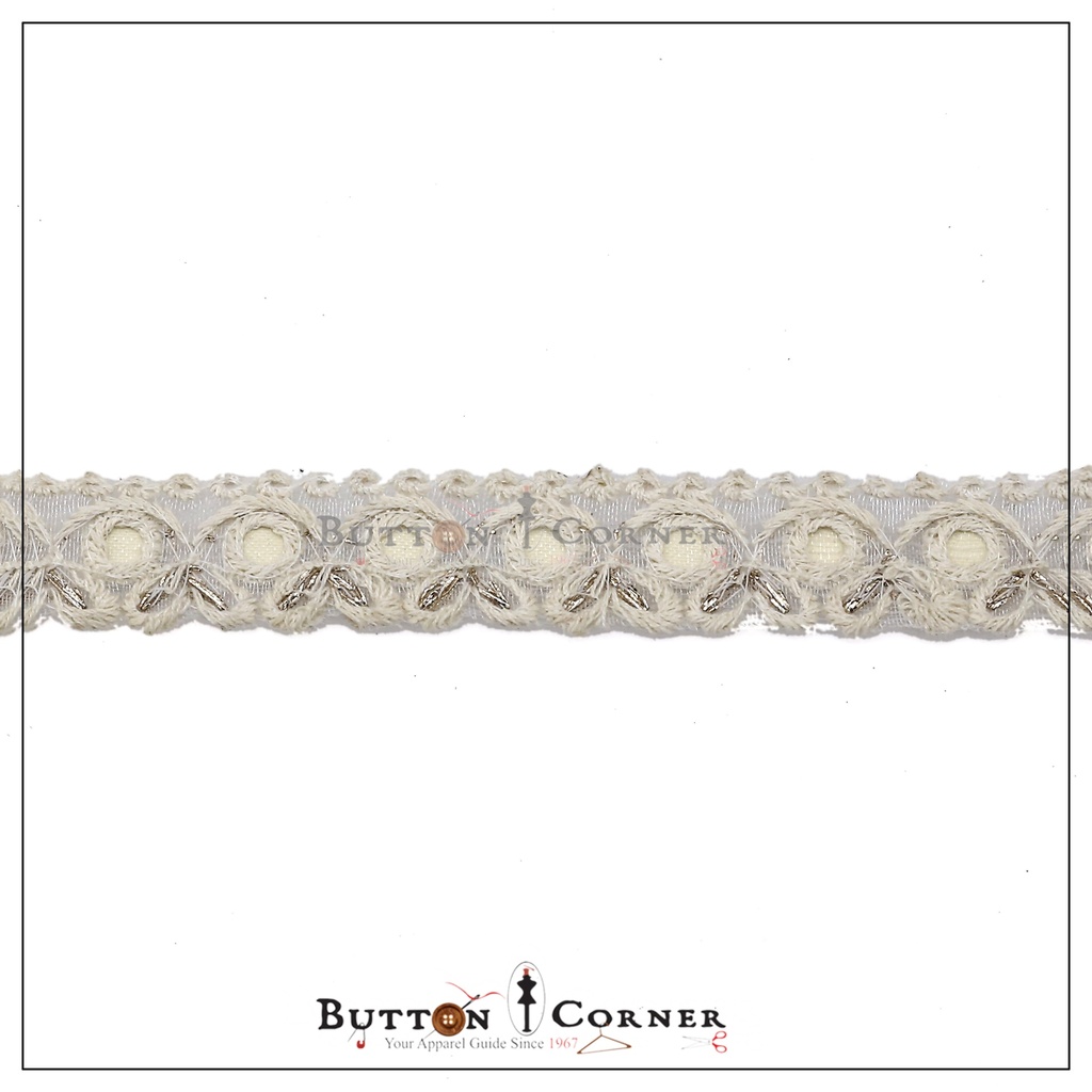 One Side Embroidery Sequence Net Lace