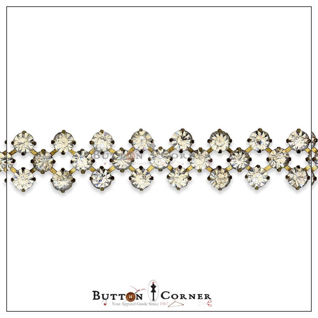 3 Line Zigzag Fancy Metal Chain