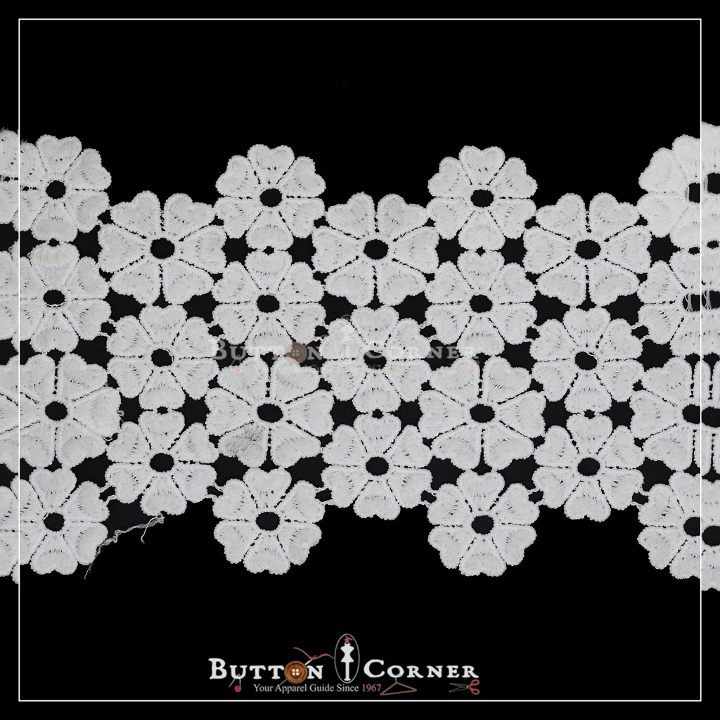 Sunflower Design Shuttle Lace