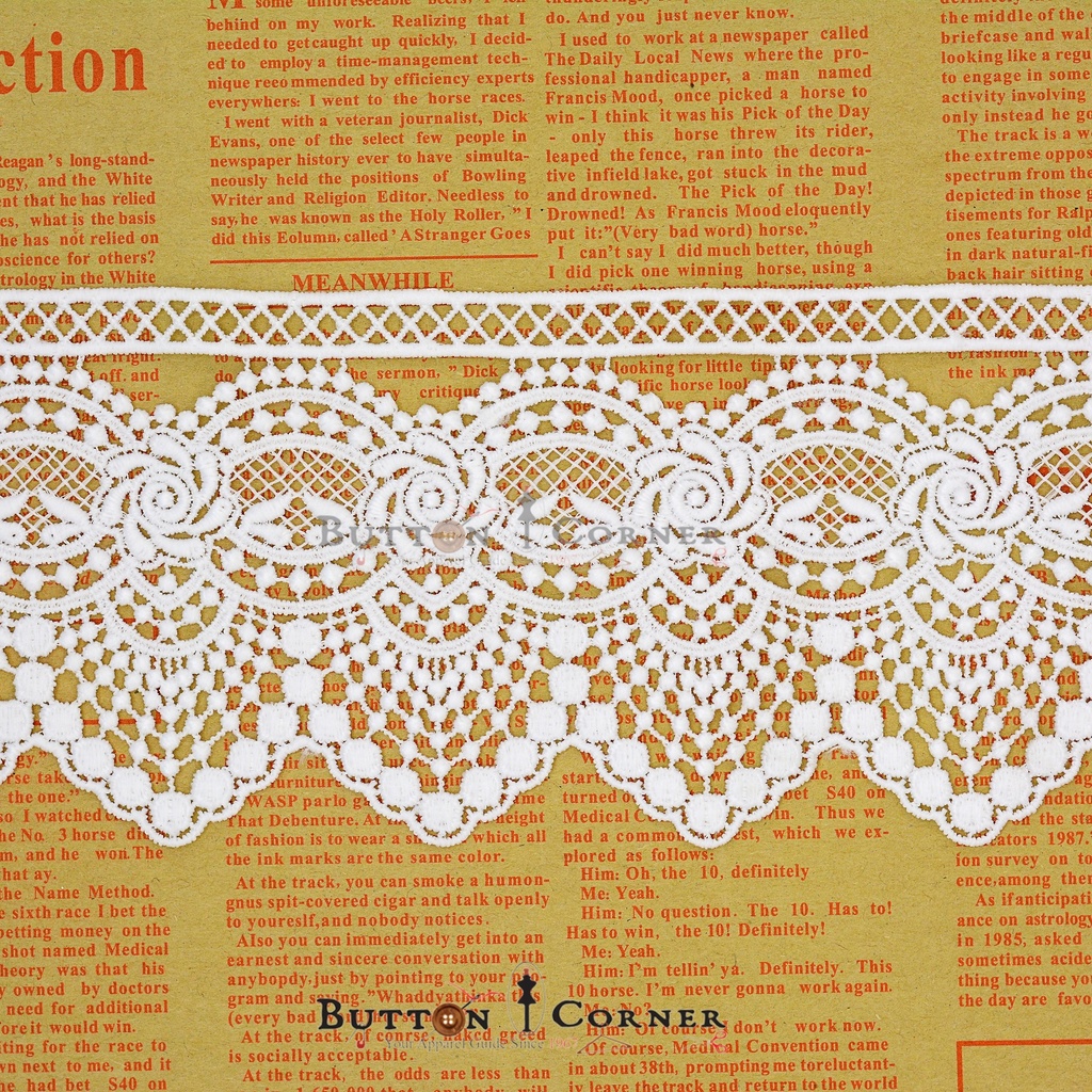 One Side Border Shuttle Lace