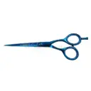 Shiny Glitter Handle Grip Barber Scissors With Removable Finger Rest