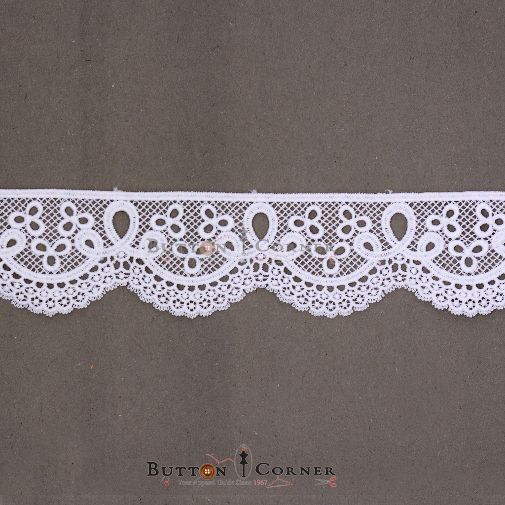 One Side Border Shuttle Lace