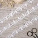 One Side Border Shuttle Lace