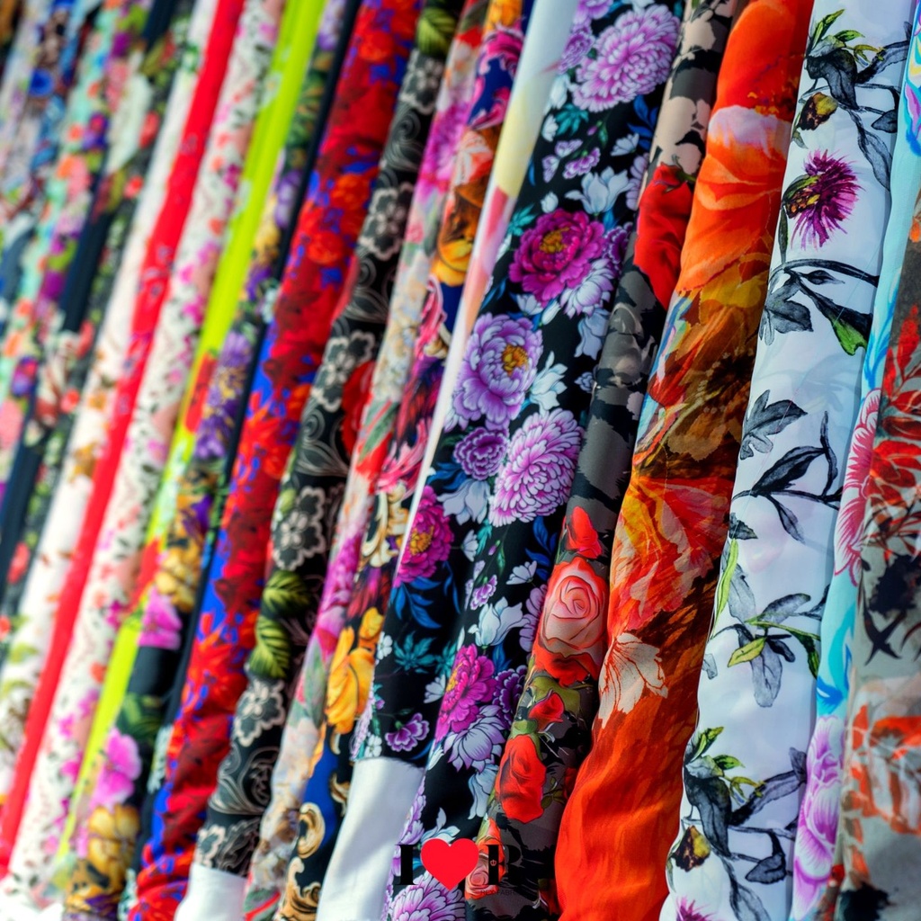 Printed Design Silk Fabric