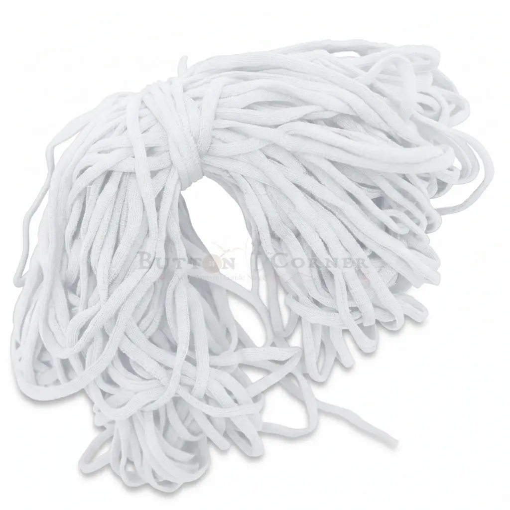 2mm Rounded Flat Face Mask Elastic Cord