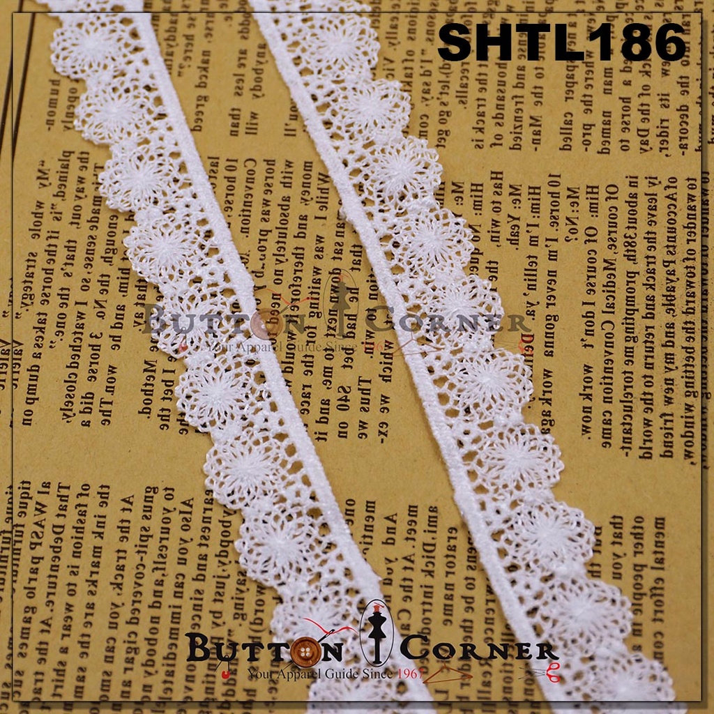 One Side Border Shuttle Lace