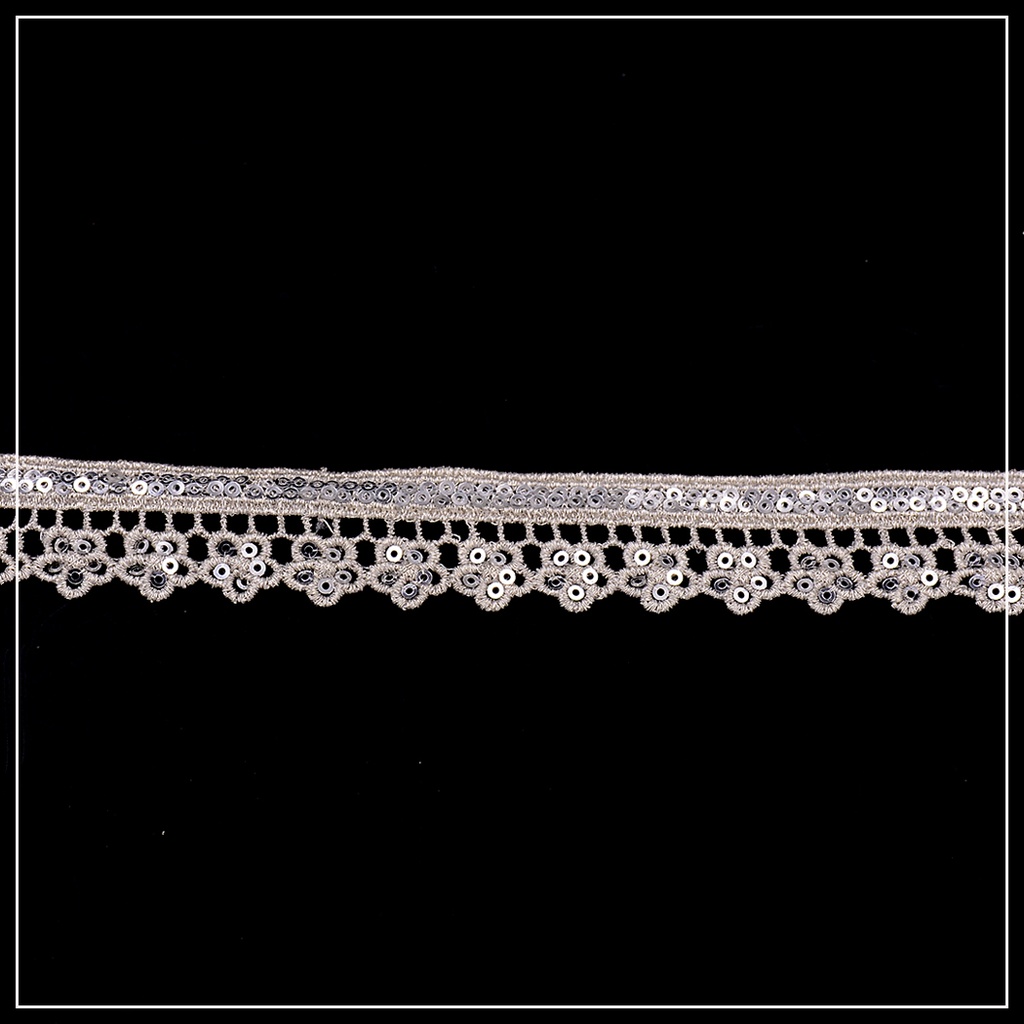 One Side Fancy Sequence Lace