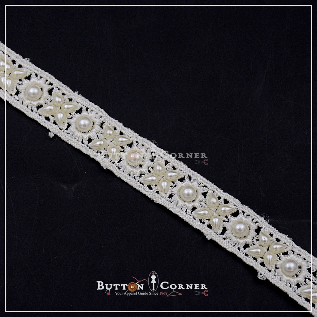 Double Side Pearl Shuttle Lace