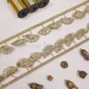 Flower Design Gota Hanging Lace