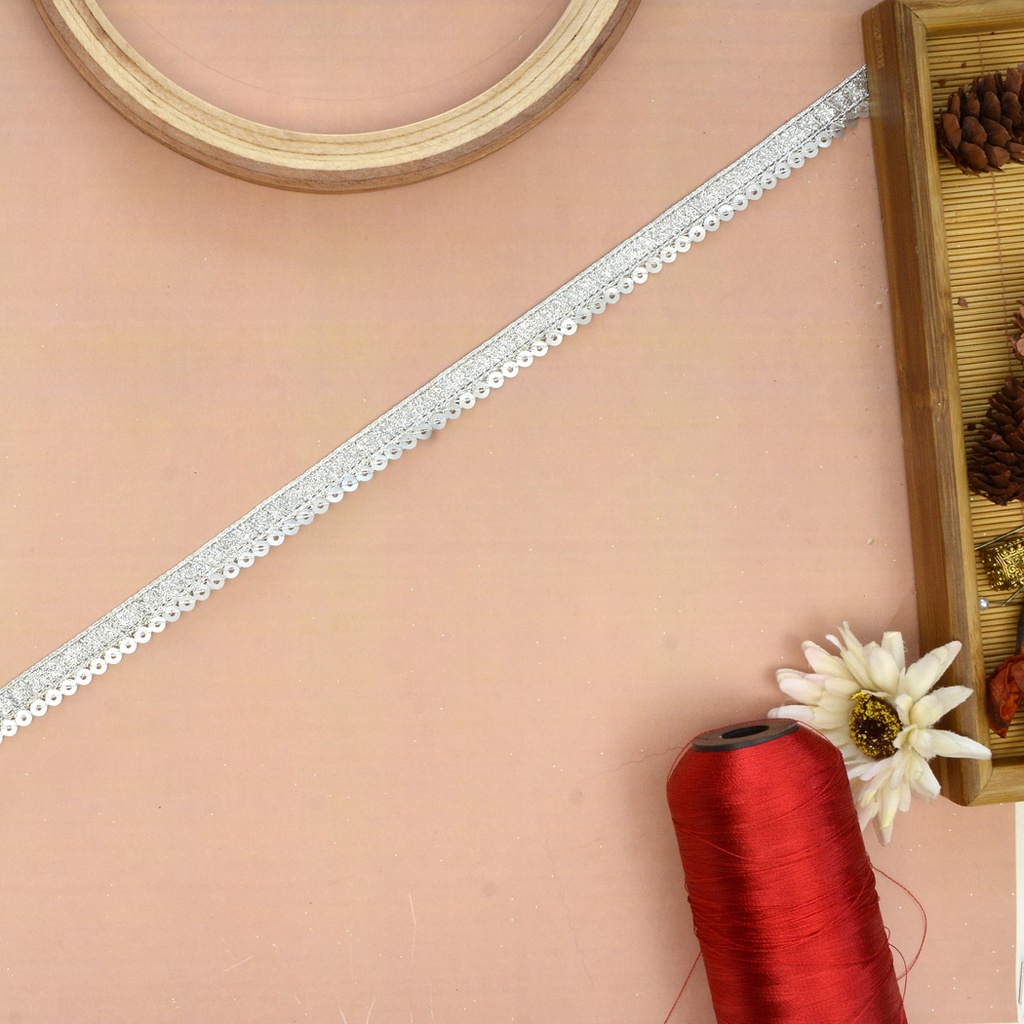 One Side Fancy Sequence lace