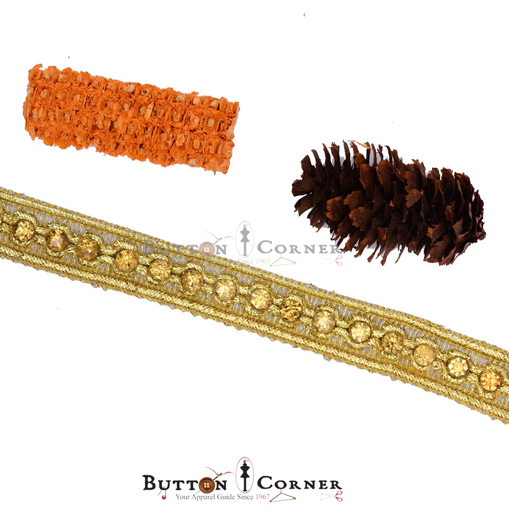 Double Side Fancy Crystal Lace