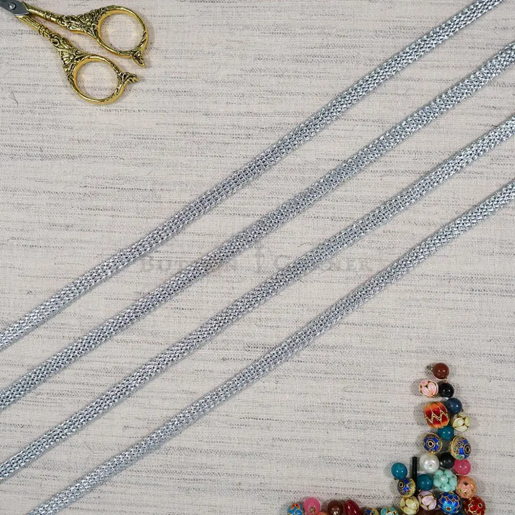 Fancy Metallic Yarn Twister Lace