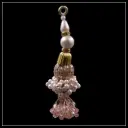Fancy Glass Beads, Pearl & Crystal Tassel