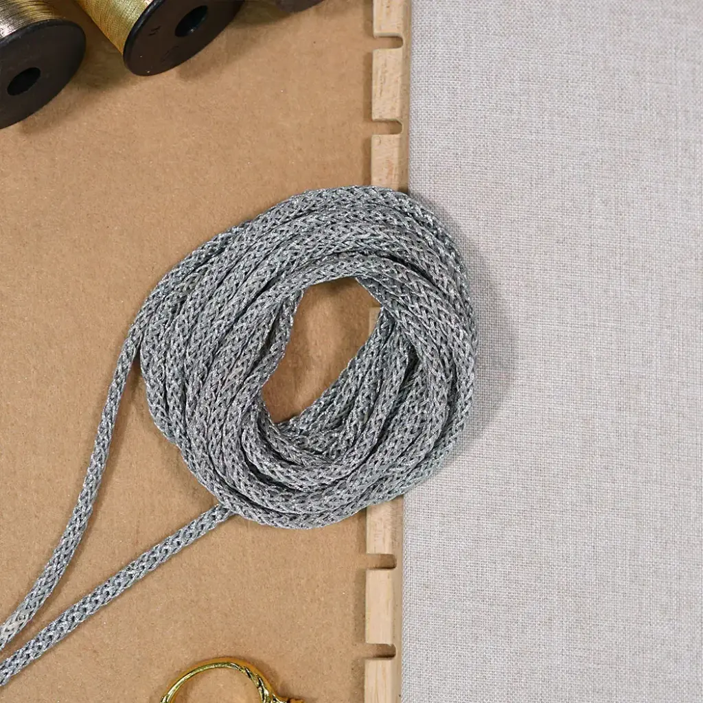 Cord Design Metallic Yarn Twister Lace