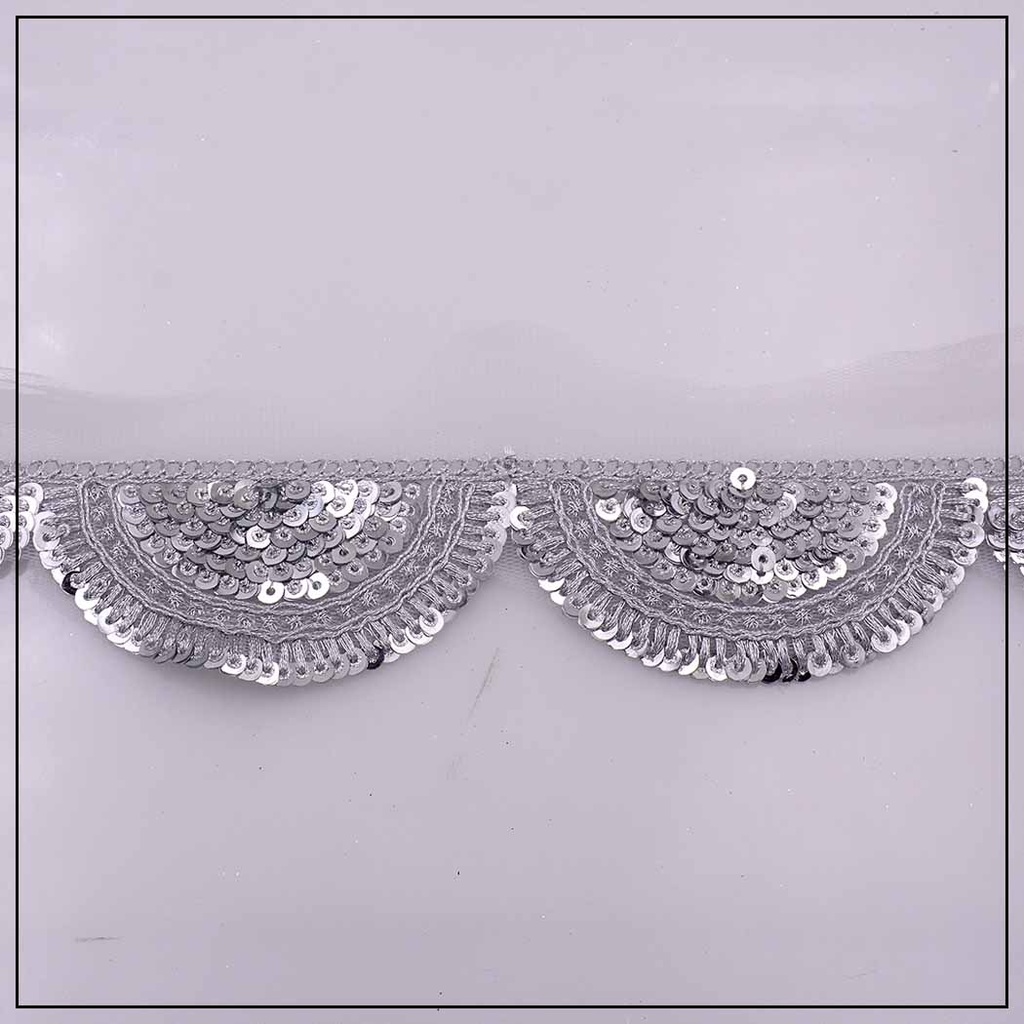 One Side Fancy Sequence Lace