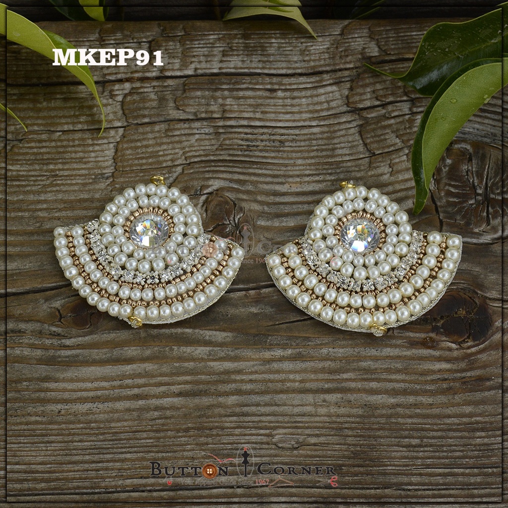 Hand Made Pearl & Stone Fancy Motif