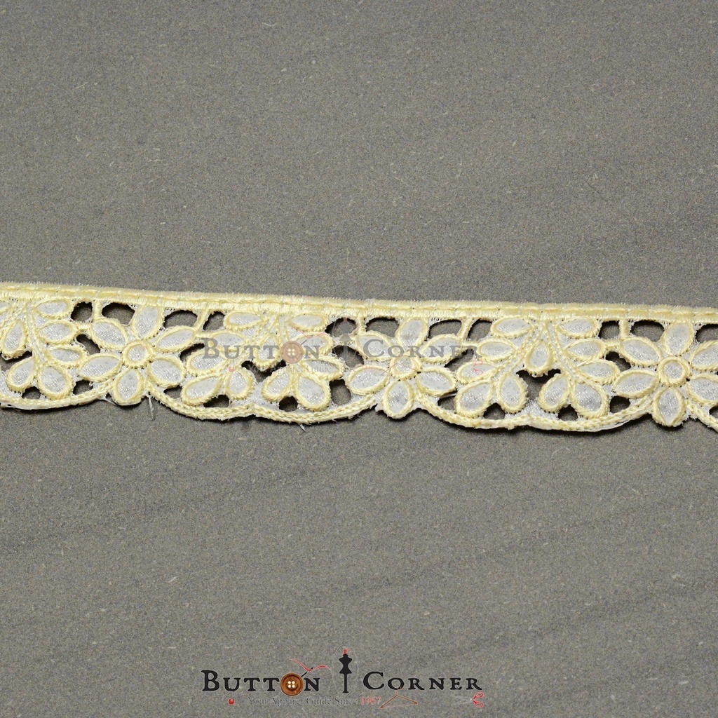 One Side Border Embroidery Lace