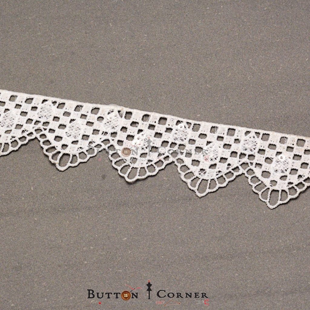 One Side Border Sequence Lace