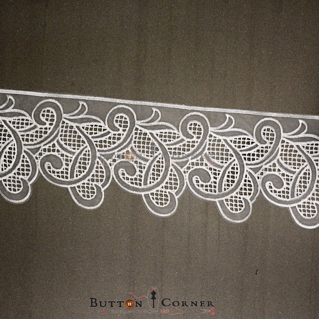 One Side Border Organza Lace