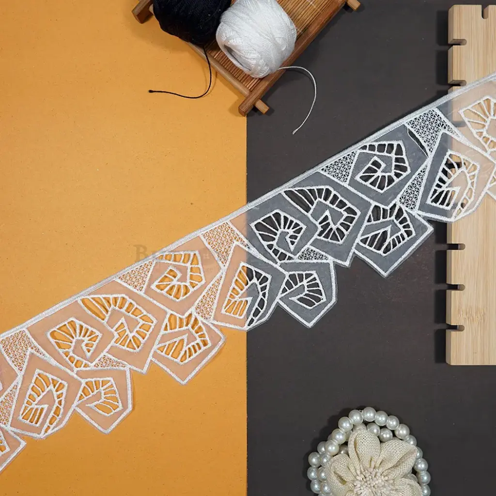 One Side Border Organza Lace