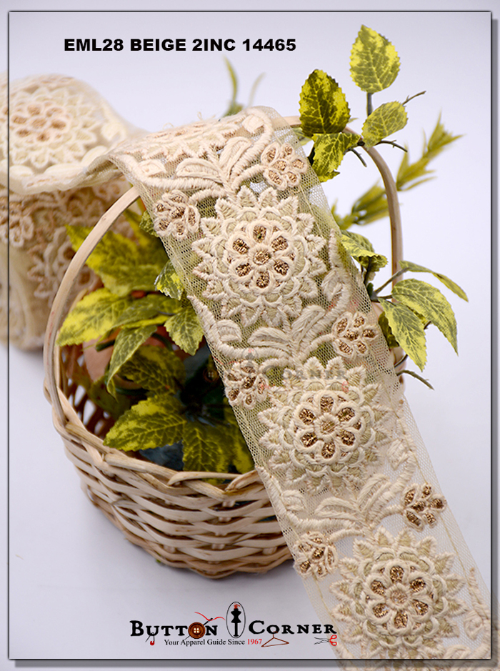Double Side Embroidery Net Lace