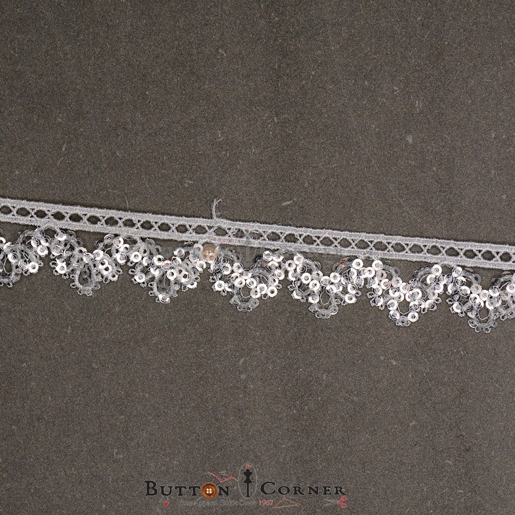 One Side Border Sequence Lace