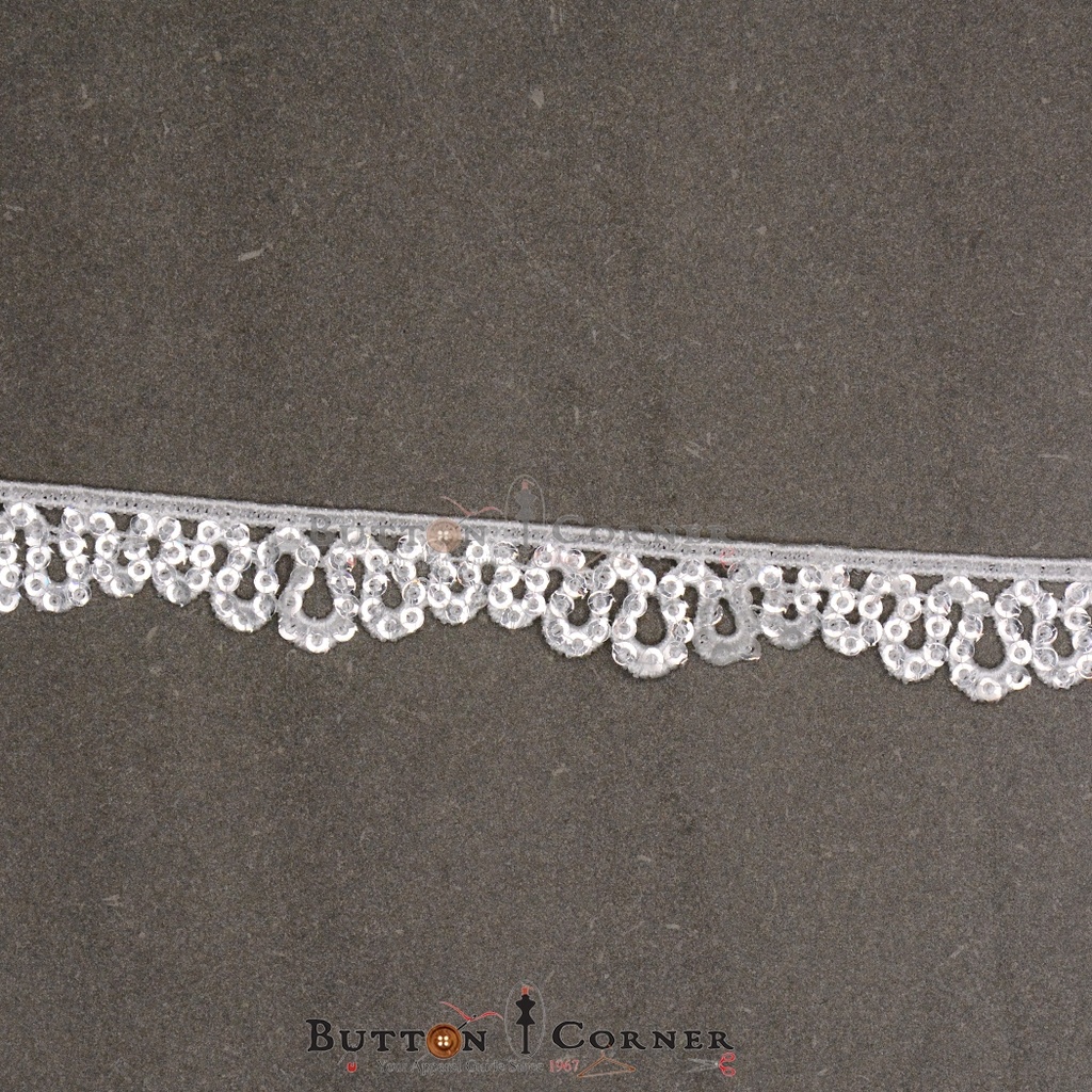 One Side Border Sequence Lace