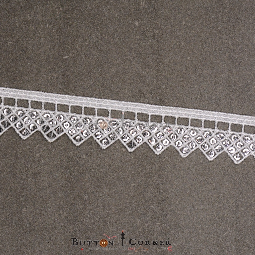 One Side Border Sequence Lace