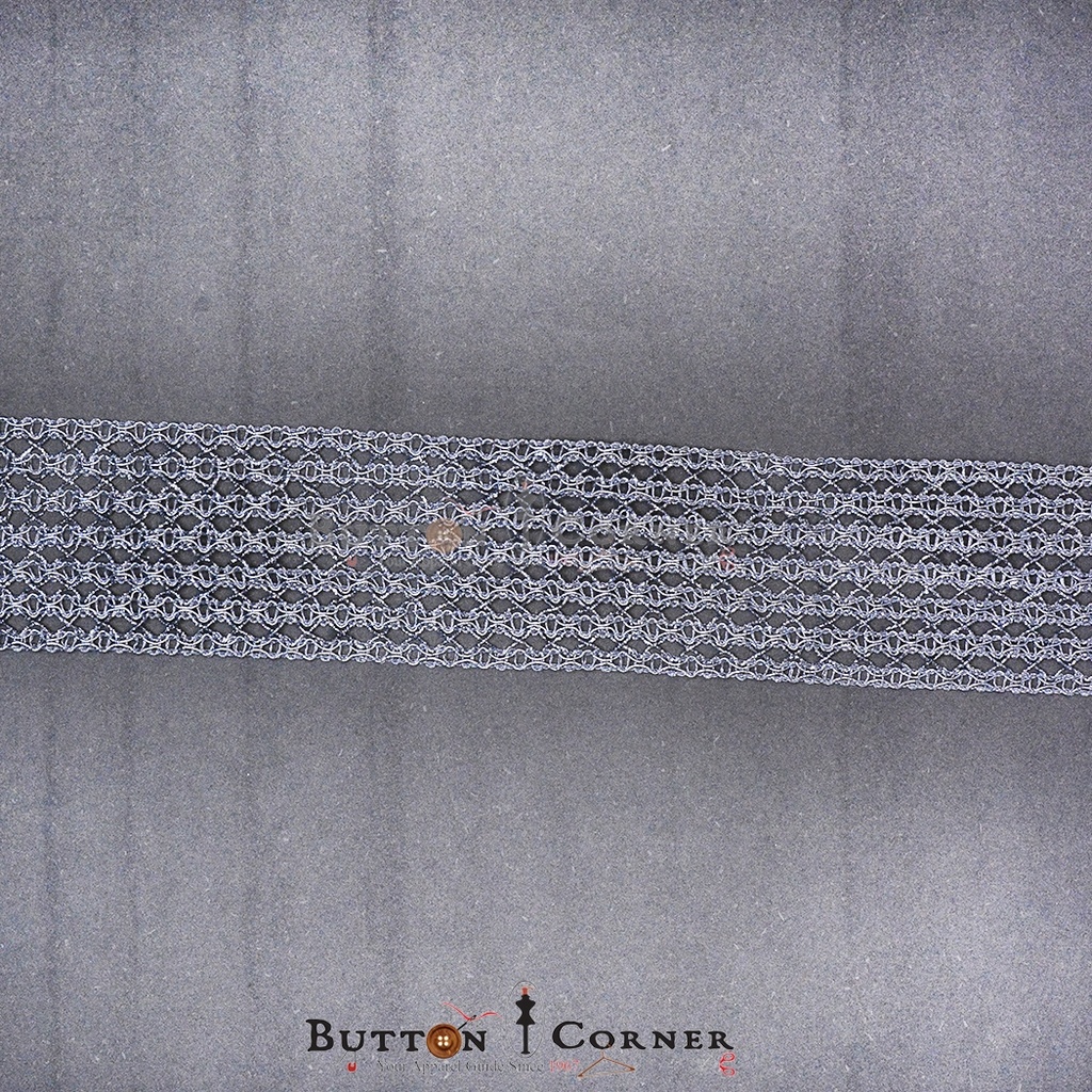 Metallic Yarn Crochet Lace