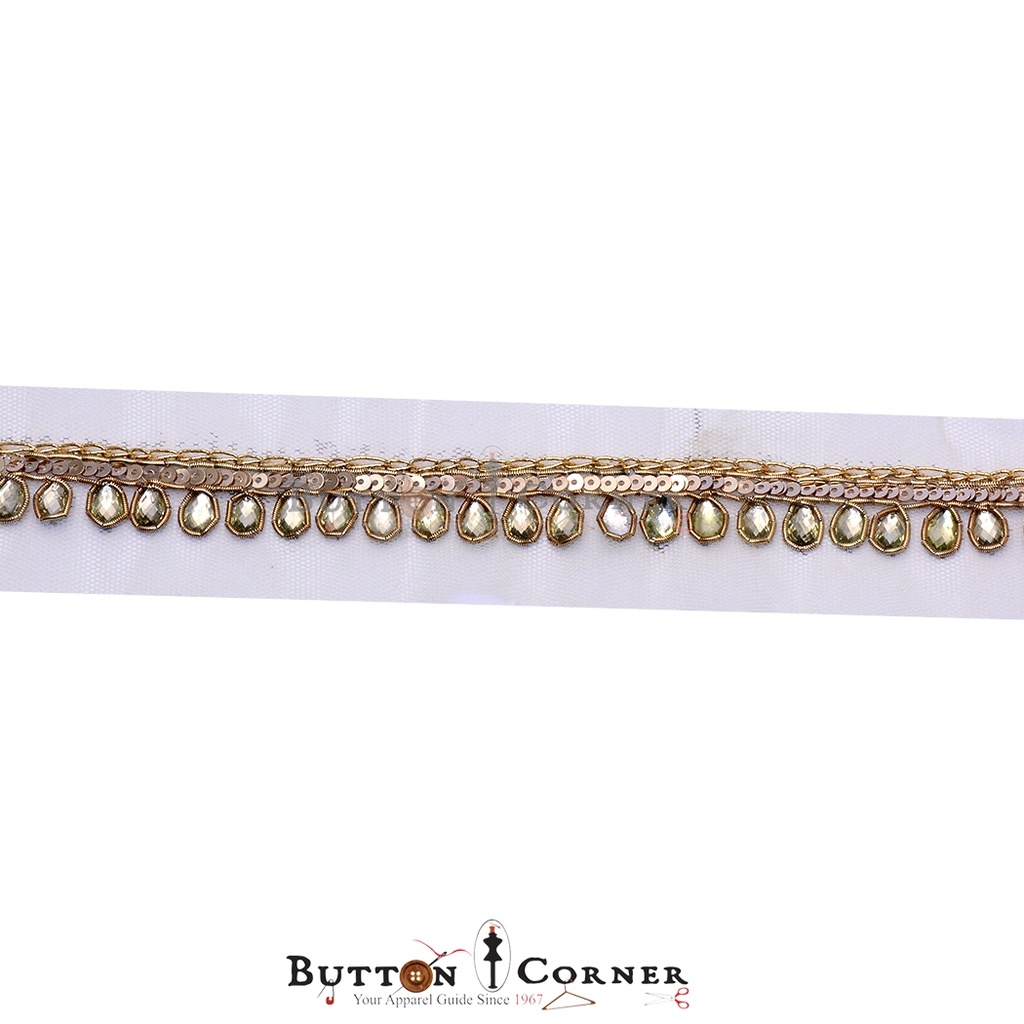 Fancy Sequence Kundan Lace