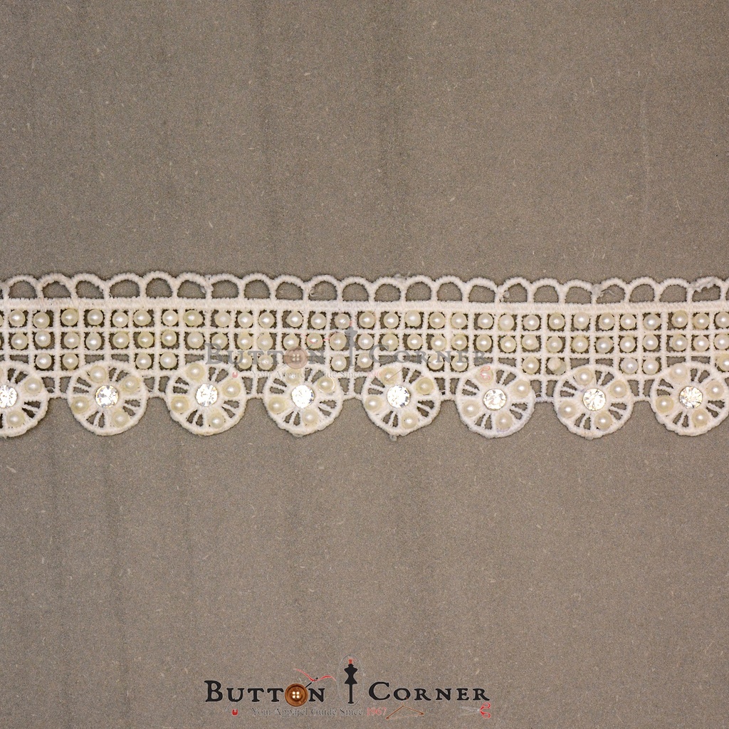Shuttle Pearl & Stone Lace