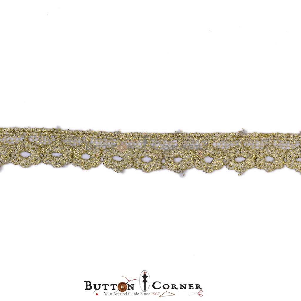 Metallic Yarn Shuttle Lace