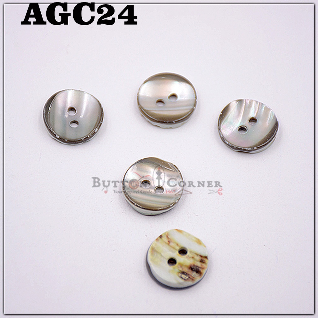 2 Hole Agoya Shell Suiting Button