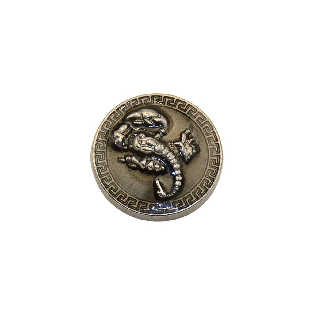 Scorpio Design Metal Suiting Button