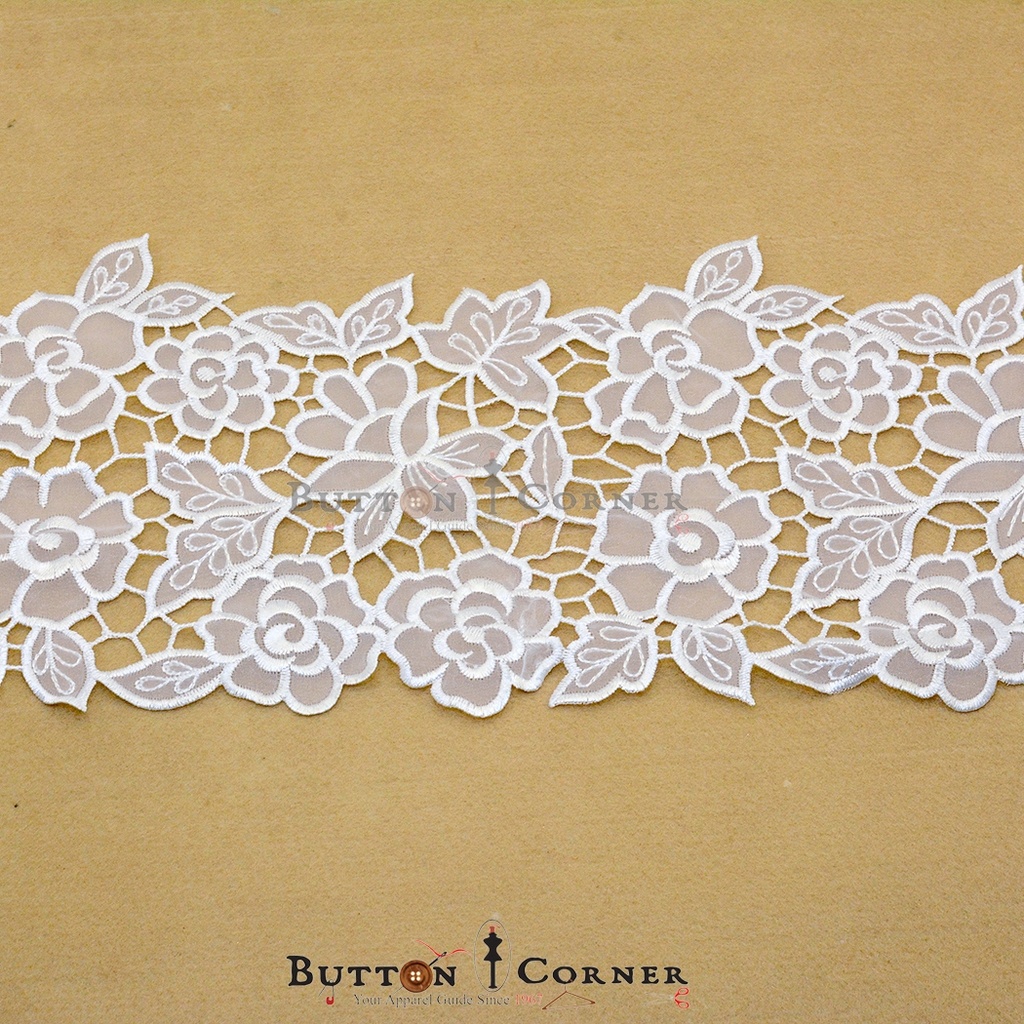 Double Side Border Organza Lace