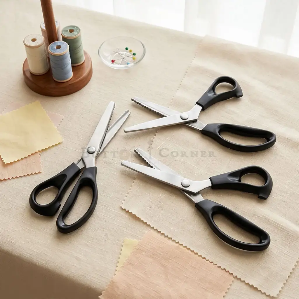 Pinking Shears Scissor With Zigzag Teeth