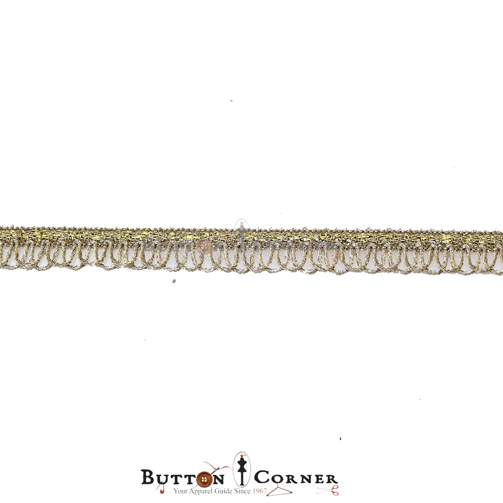 Metallic Yarn Loop Lace