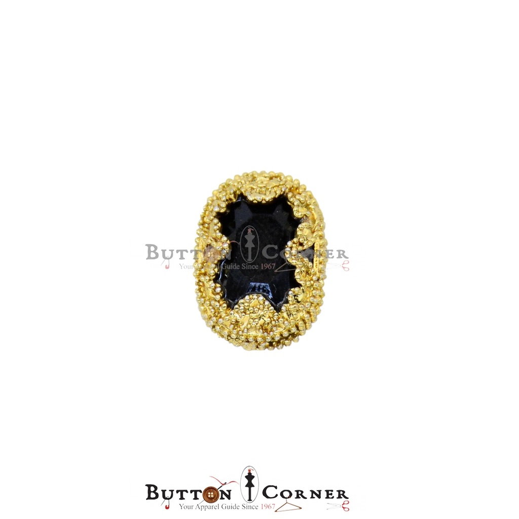 Rectangle Shape Crystal Button