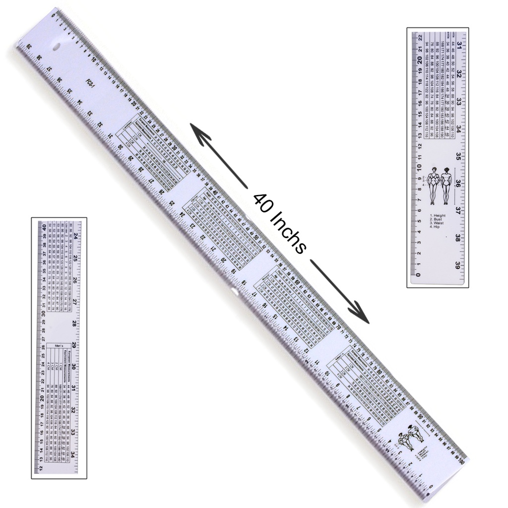 Acrylic Flat Tailoring Scale