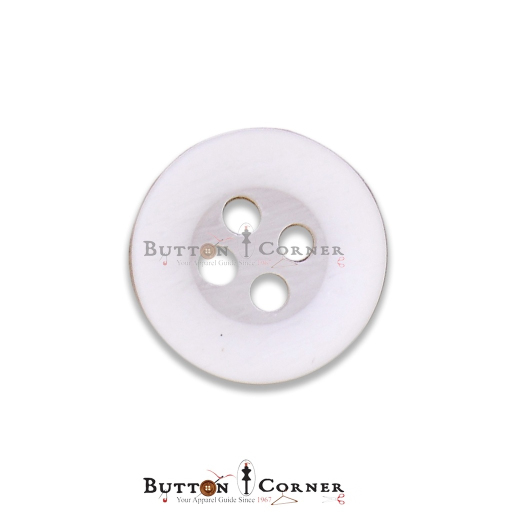 Flat Border 4 Hole Shirt Button
