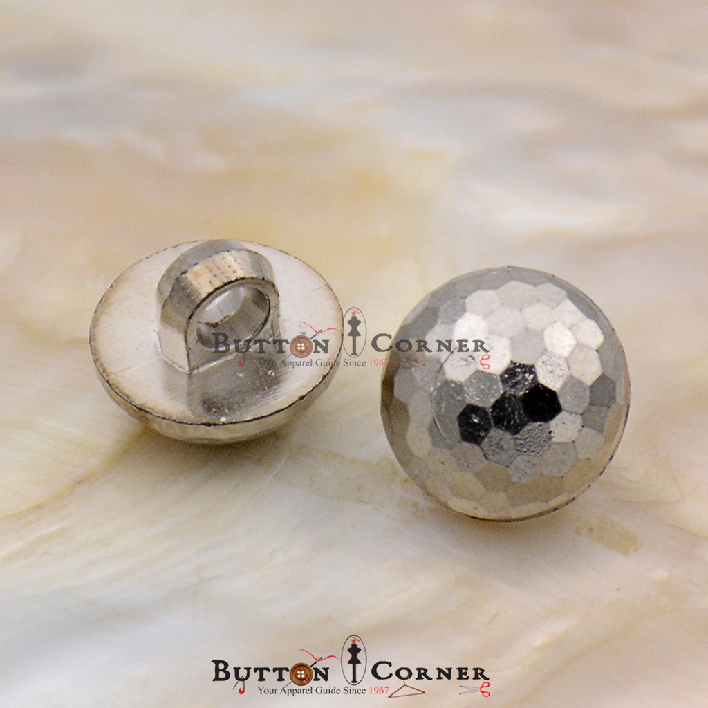 Disco Ball Design Plastic Button