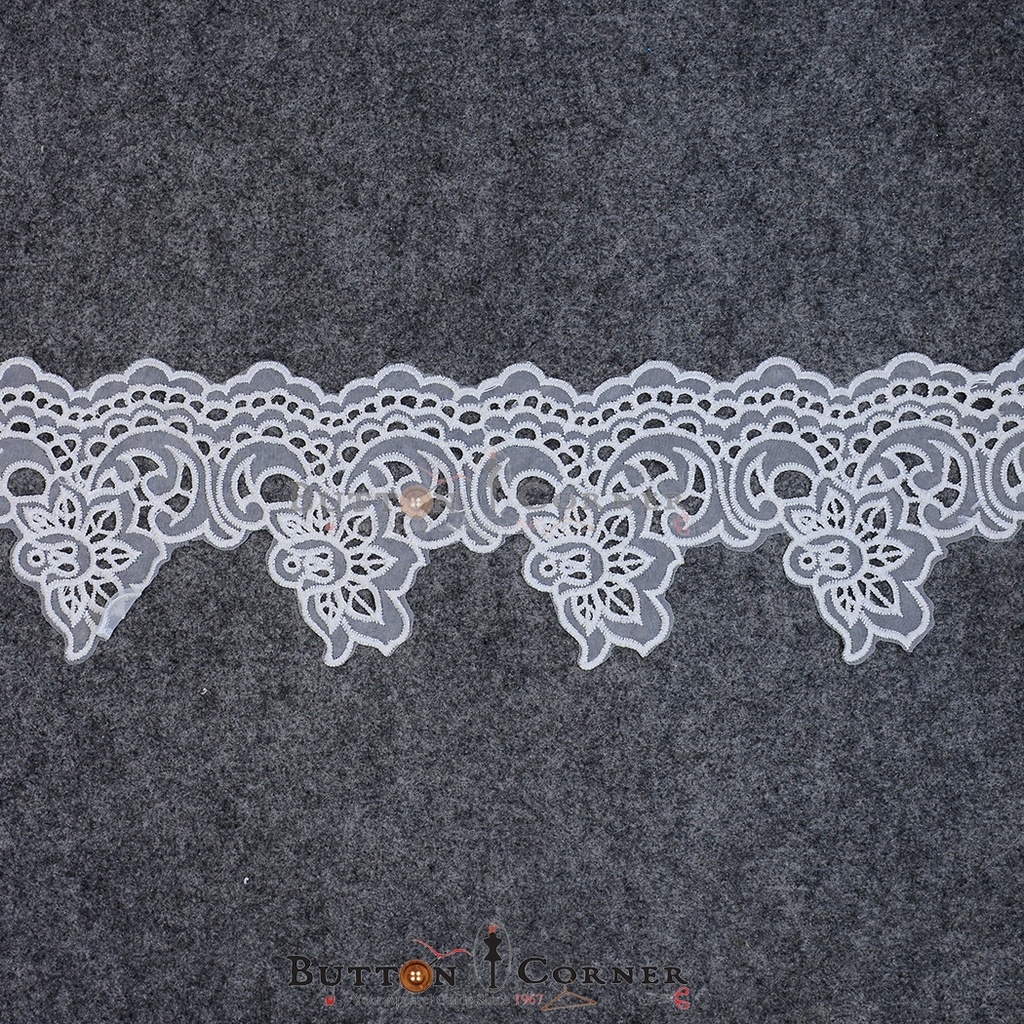 One Side Border Organza Lace