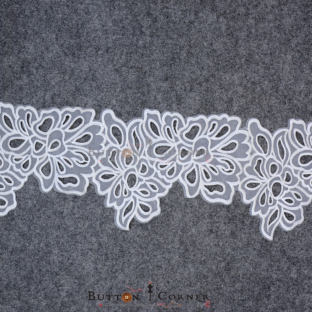 One Side Border Organza Lace