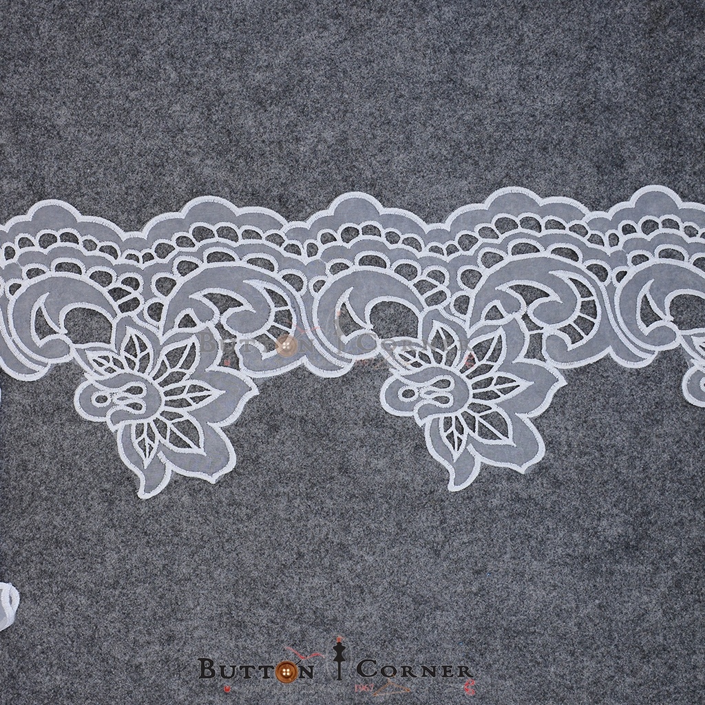 One Side Border Organza Lace