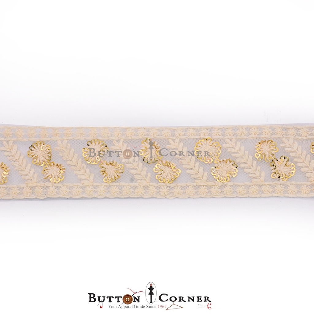 Fancy Sequence Embroidery Net Lace